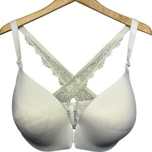 Soma Bra Size 38DDD Enbliss Luxe Front Closure Lace Criss Cross Back Underwired